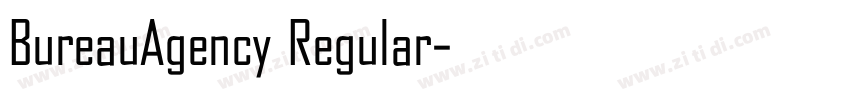 BureauAgency Regular字体转换